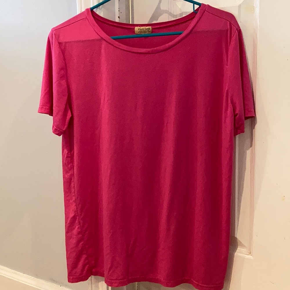 🌞Pink Piko tee